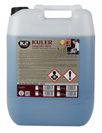 K2 KULER -35°C BLUE G11 univerzális fagyálló hűtőfolyadék 20kg W406N